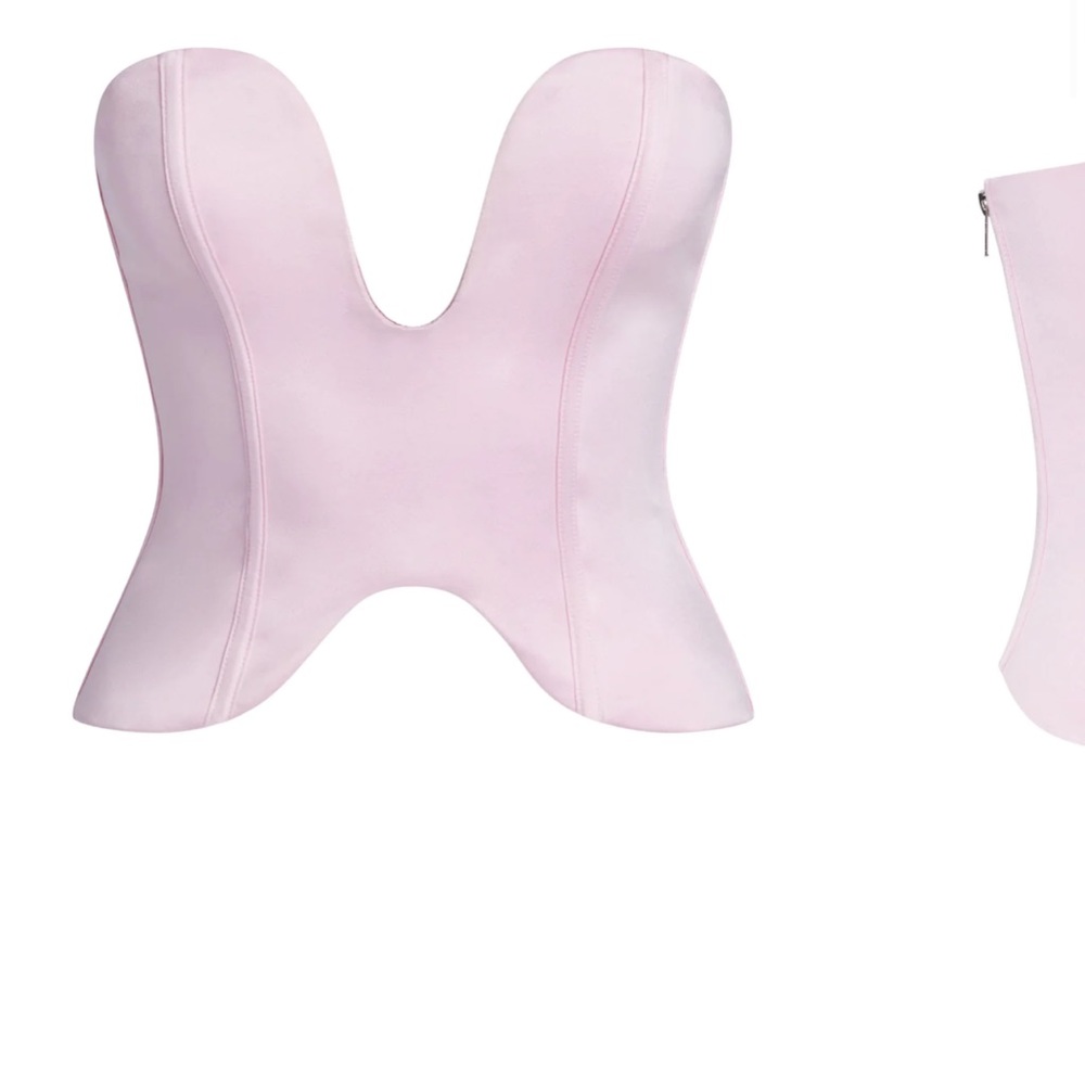 Vênus satin corset top pink medium never wore